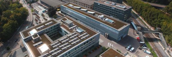 Hürlimann Areal, Modellierung Photovoltaik Solarstrom auf Liegenschaften der PSP Swiss Property AG, Bildquelle: LST AG