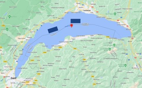 Zwei Anlagen auf dem Genfersee